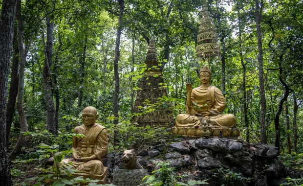 Starlit Thrones Across Hidden Shrines | Celestial Blessings in Lao Folklore