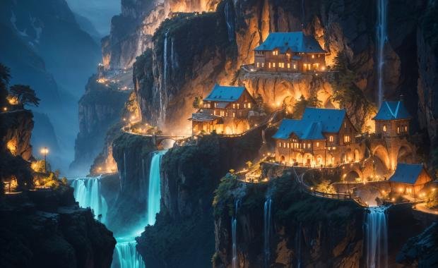 Flameborn Towers of Ancestral Dreams | Sacred Vision in Lao Folklore